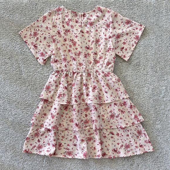 Hayden Girls Floral Pink Dress - Picture 5 of 8